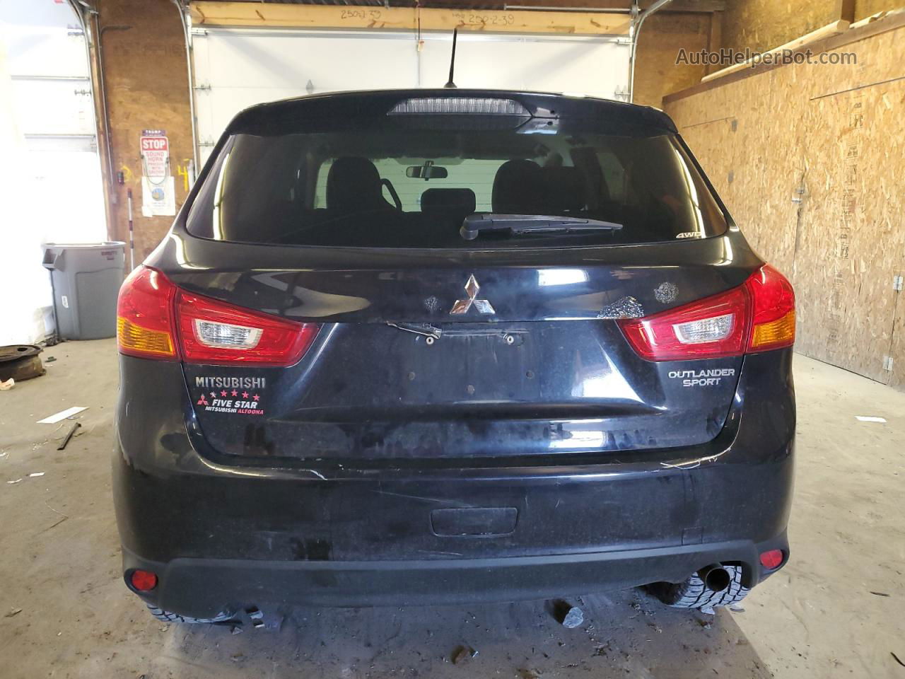 2015 Mitsubishi Outlander Sport Es Black vin: 4A4AR3AUXFE048154