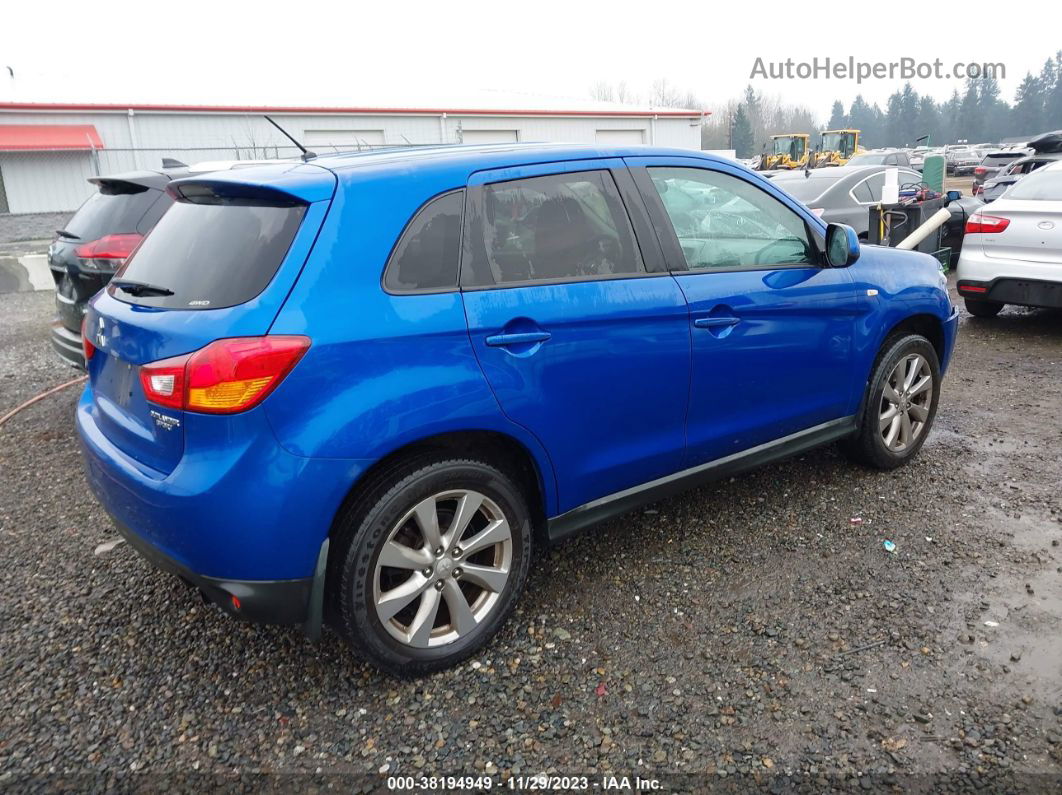 2015 Mitsubishi Outlander Sport Es Blue vin: 4A4AR3AUXFE054245