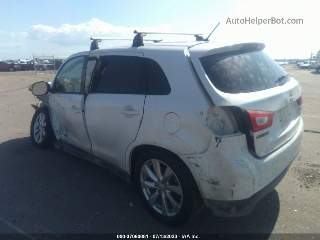 2015 Mitsubishi Outlander Sport 2.4 Es White vin: 4A4AR3AW0FE035026