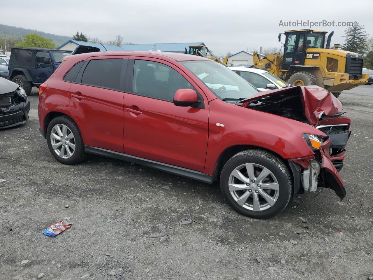 2015 Mitsubishi Outlander Sport Es Red vin: 4A4AR3AW0FE059973