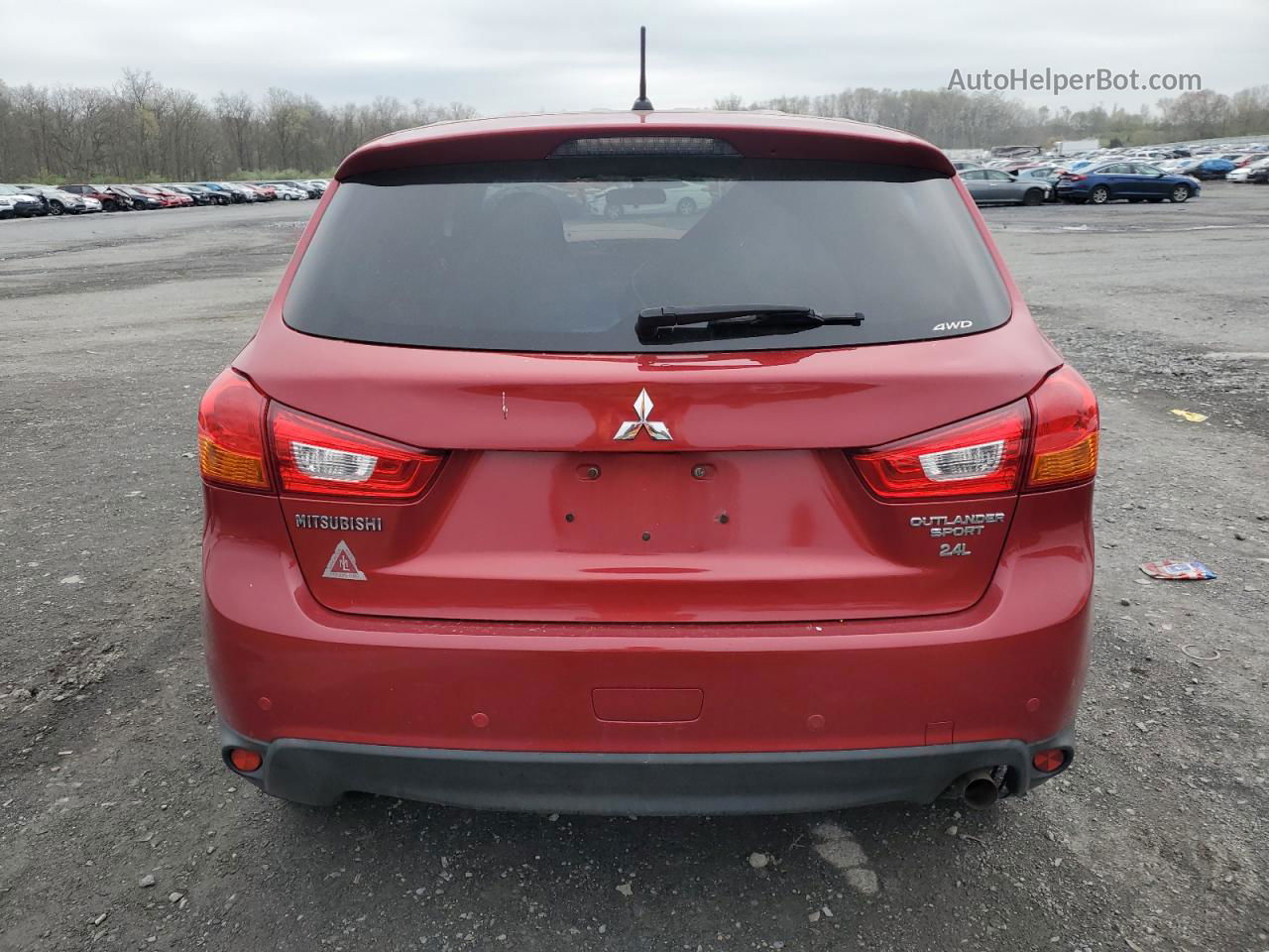 2015 Mitsubishi Outlander Sport Es Красный vin: 4A4AR3AW0FE059973