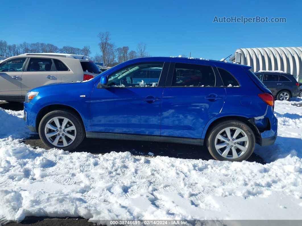 2015 Mitsubishi Outlander Sport Es Light Blue vin: 4A4AR3AW1FE040901