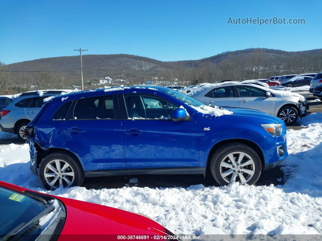 2015 Mitsubishi Outlander Sport Es Light Blue vin: 4A4AR3AW1FE040901