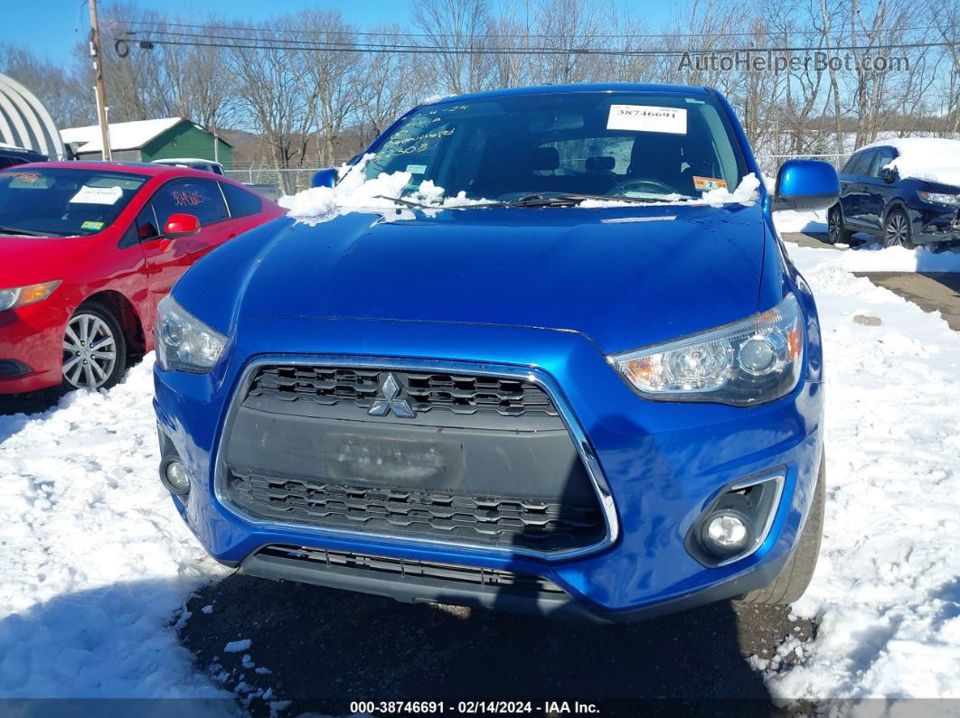 2015 Mitsubishi Outlander Sport Es Light Blue vin: 4A4AR3AW1FE040901