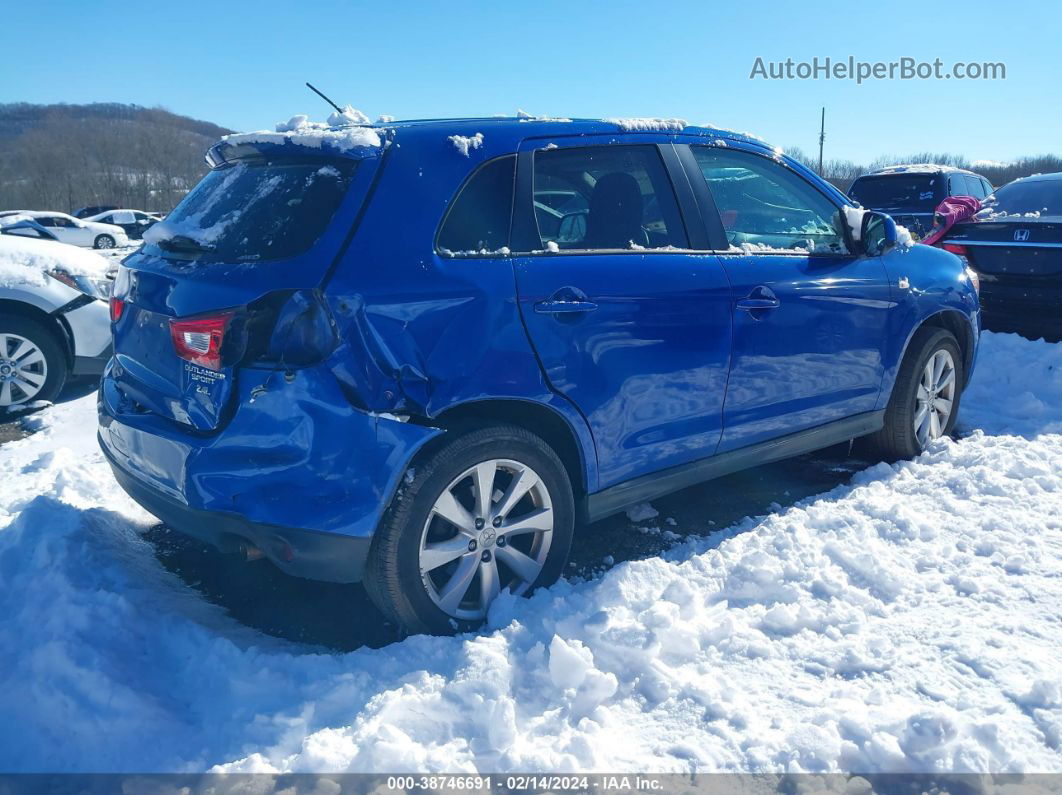 2015 Mitsubishi Outlander Sport Es Light Blue vin: 4A4AR3AW1FE040901