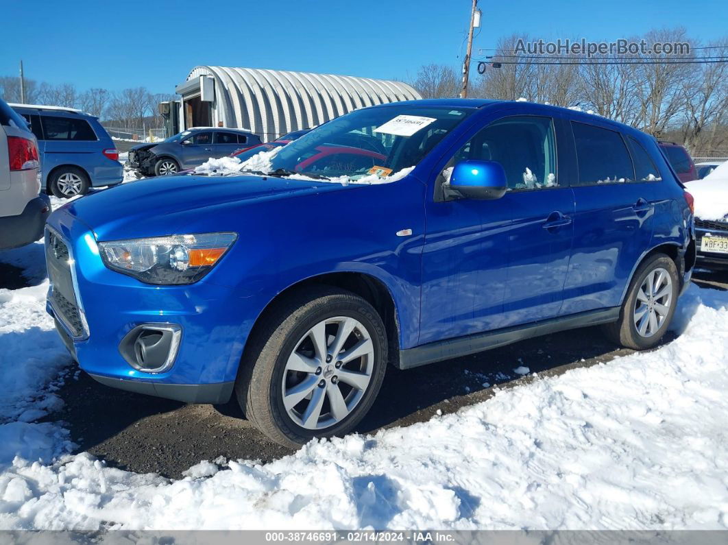 2015 Mitsubishi Outlander Sport Es Light Blue vin: 4A4AR3AW1FE040901