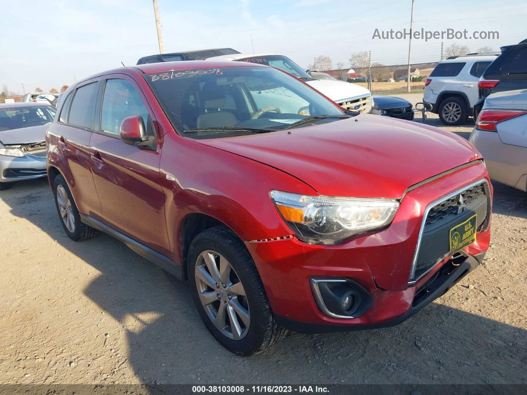 2015 Mitsubishi Outlander Sport Es Красный vin: 4A4AR3AW1FE060825