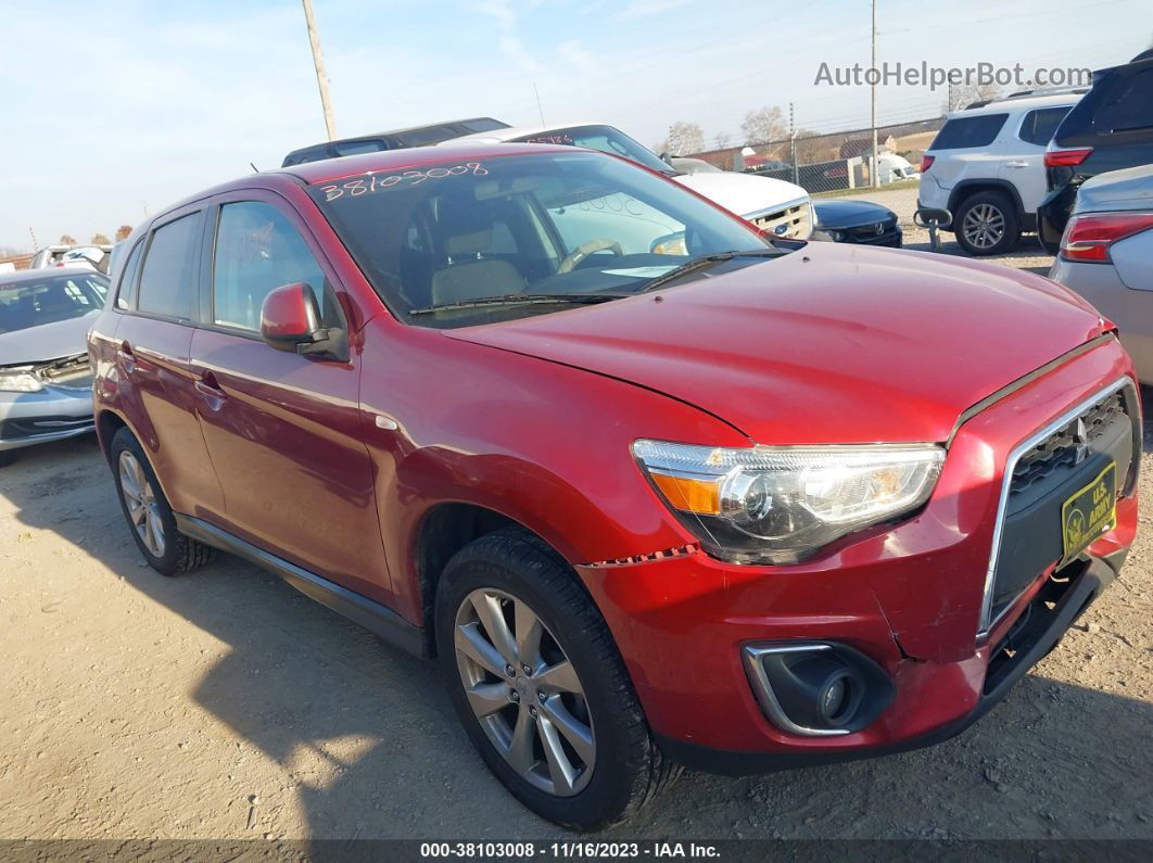 2015 Mitsubishi Outlander Sport Es Red vin: 4A4AR3AW1FE060825