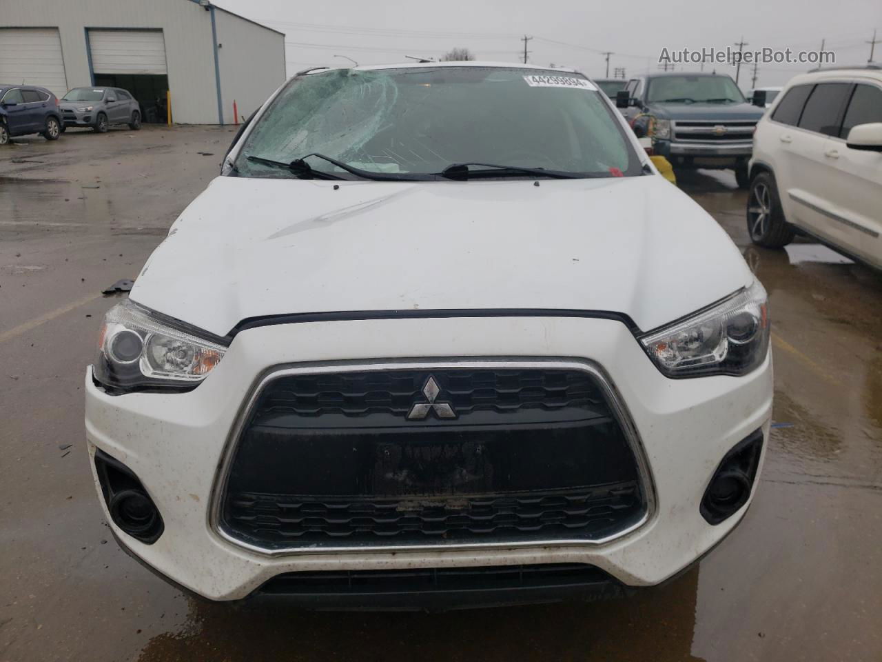 2015 Mitsubishi Outlander Sport Es Белый vin: 4A4AR3AW1FE062686