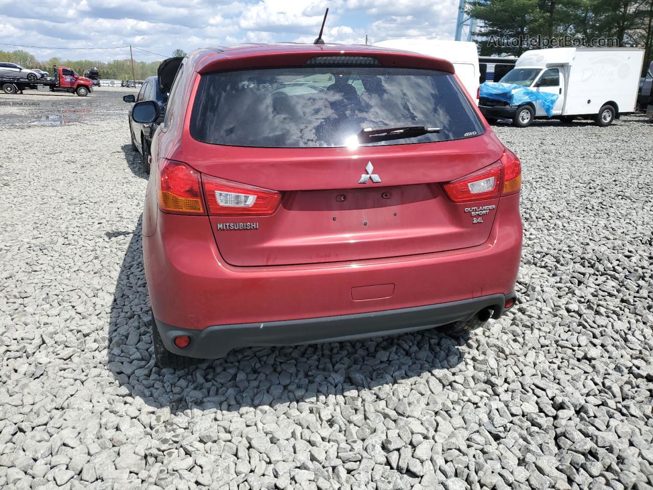 2015 Mitsubishi Outlander Sport Es Red vin: 4A4AR3AW2FE061532