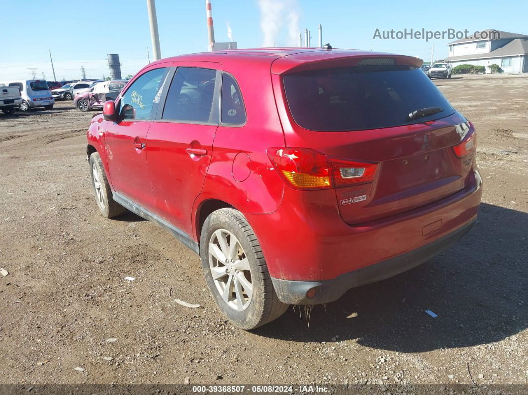 2015 Mitsubishi Outlander Sport Es Красный vin: 4A4AR3AW3FE054508