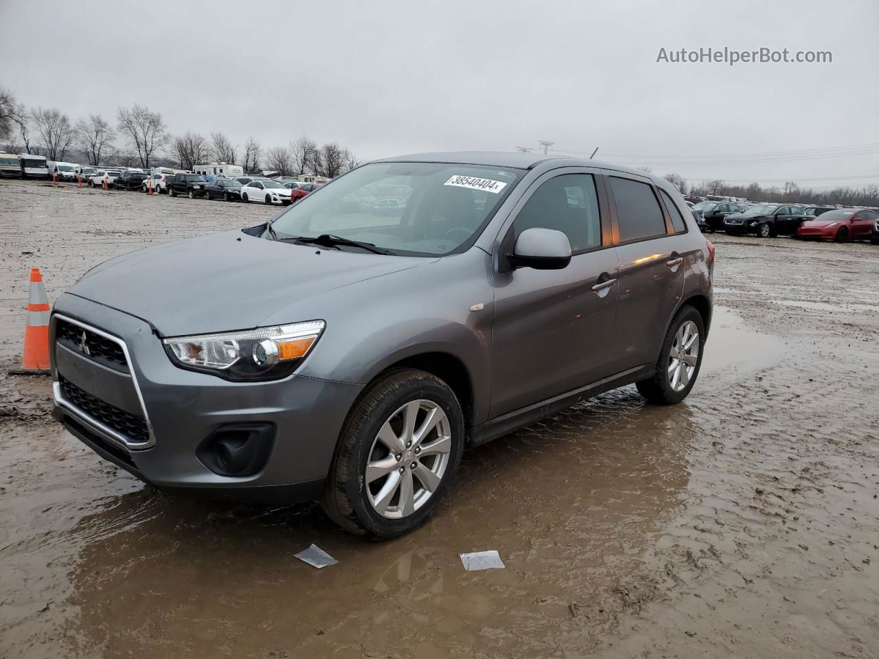 2015 Mitsubishi Outlander Sport Es Серый vin: 4A4AR3AW4FE028449