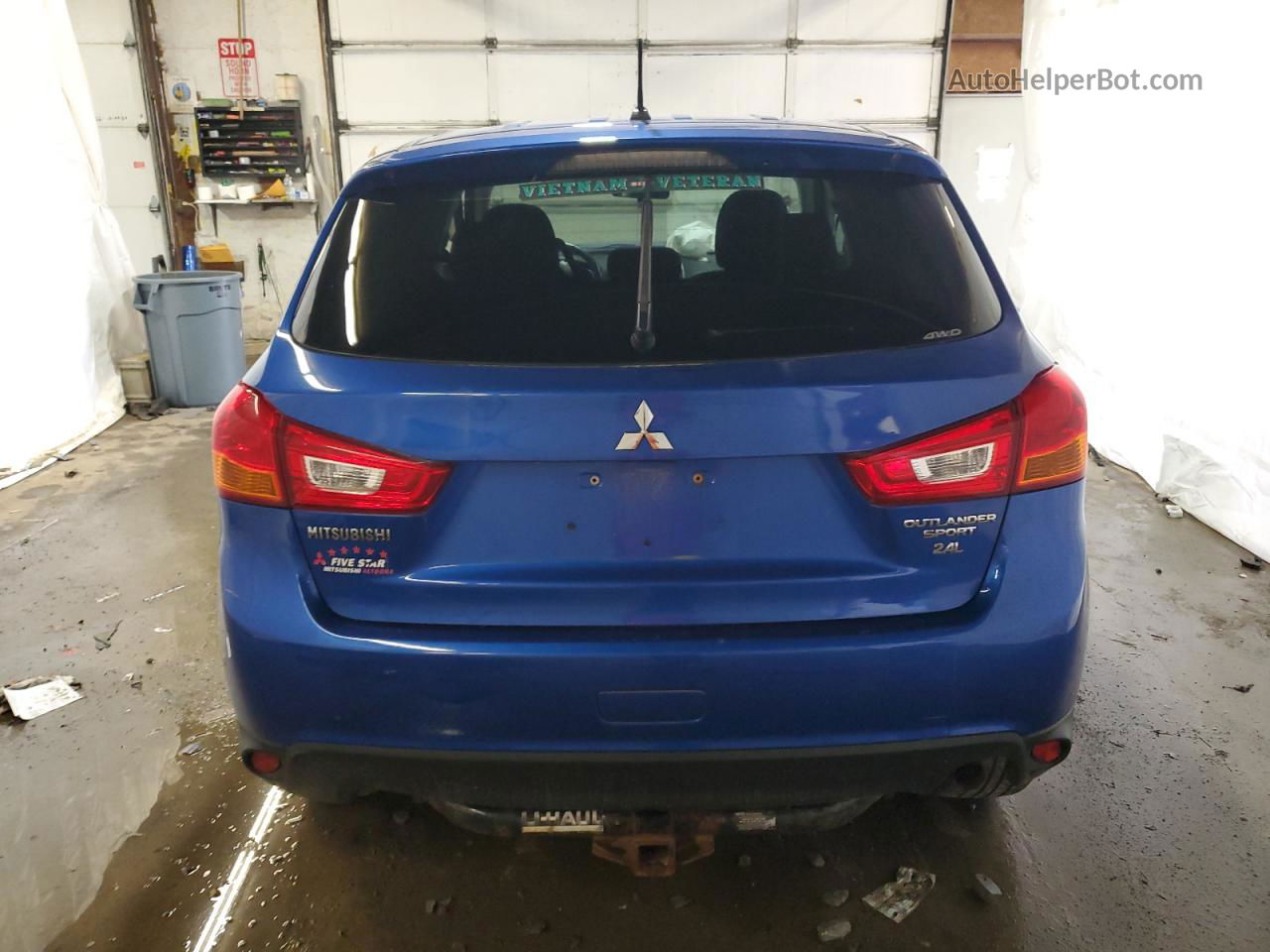 2015 Mitsubishi Outlander Sport Es Blue vin: 4A4AR3AW6FE027707