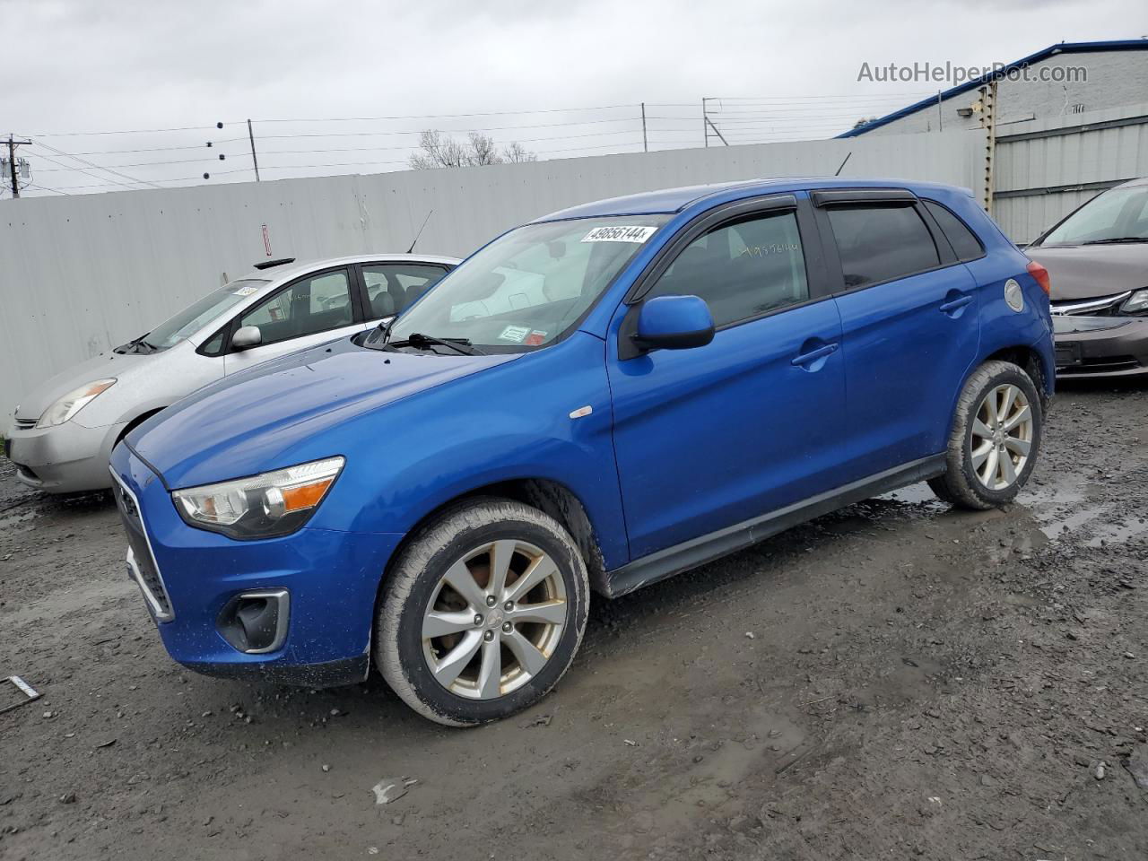 2015 Mitsubishi Outlander Sport Es Blue vin: 4A4AR3AW7FE024881