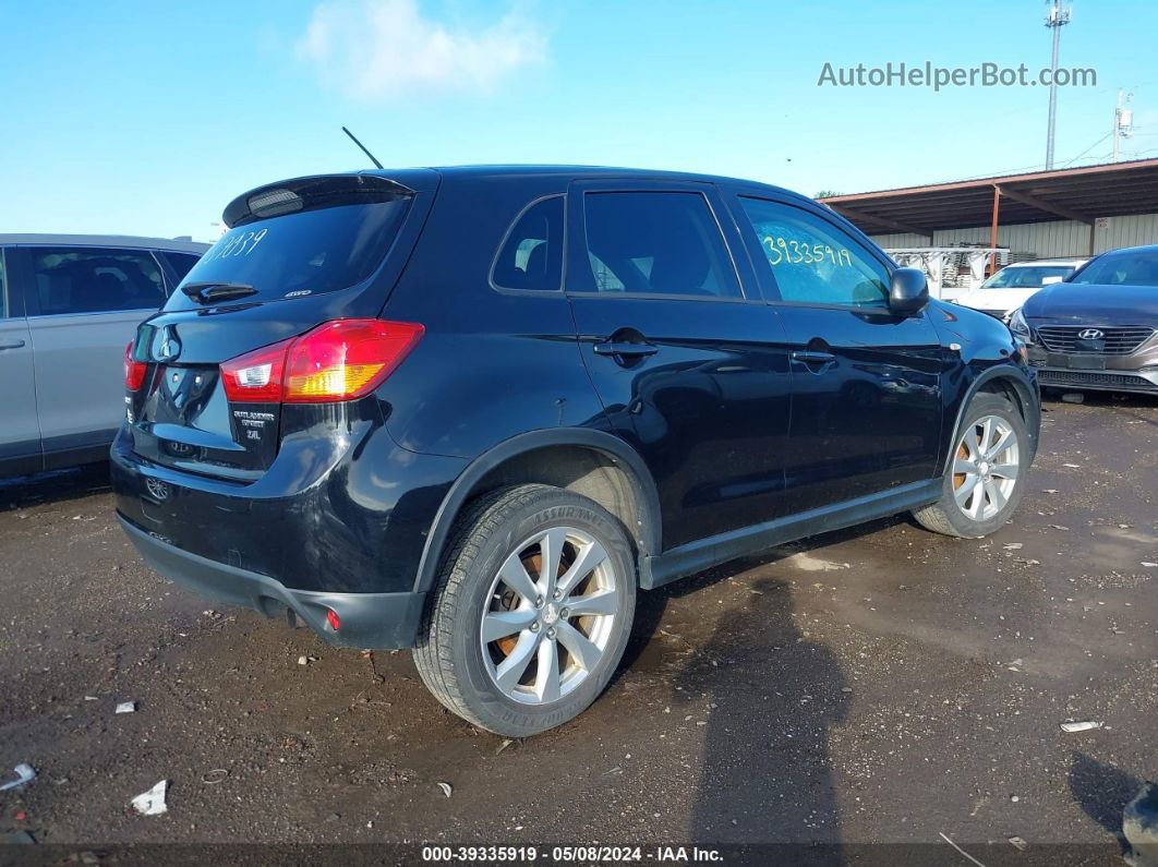 2015 Mitsubishi Outlander Sport Es Черный vin: 4A4AR3AW8FE037039