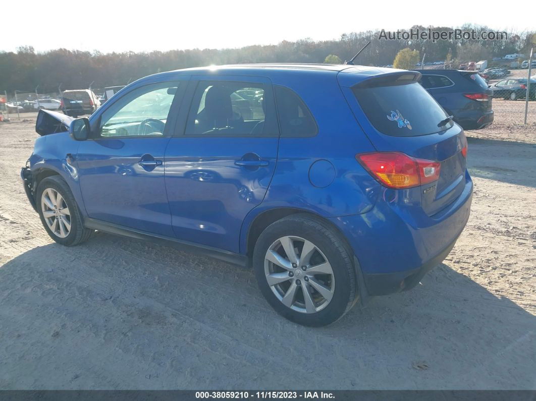 2015 Mitsubishi Outlander Sport Es Blue vin: 4A4AR3AW8FE047487