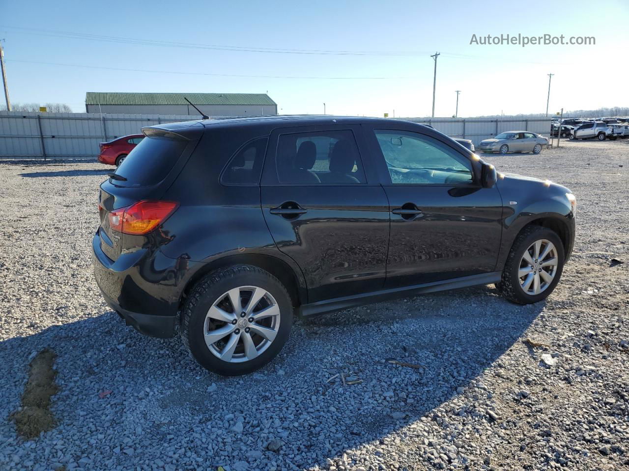 2015 Mitsubishi Outlander Sport Es Черный vin: 4A4AR3AWXFE031467