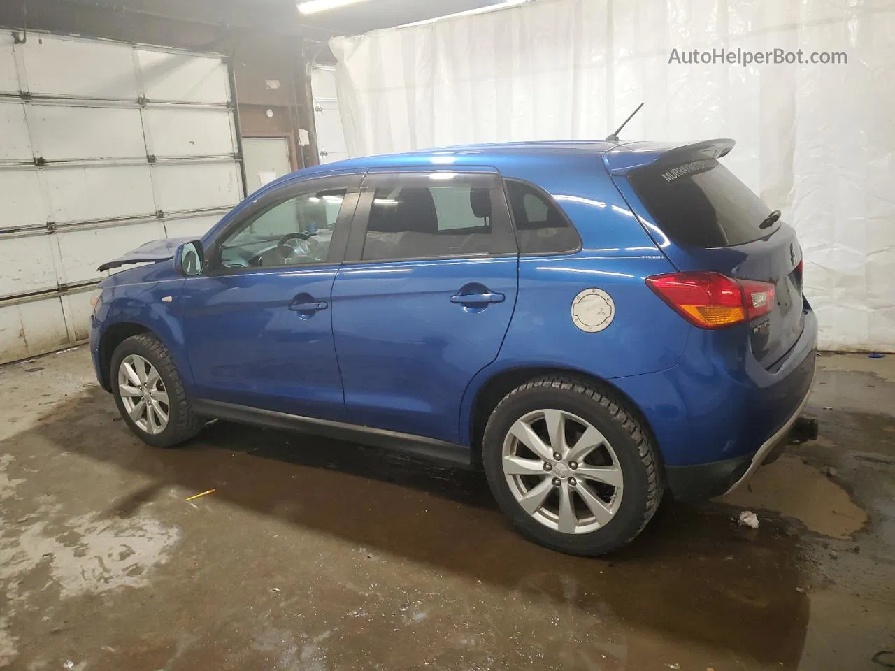 2015 Mitsubishi Outlander Sport Es Blue vin: 4A4AR3AWXFE034224