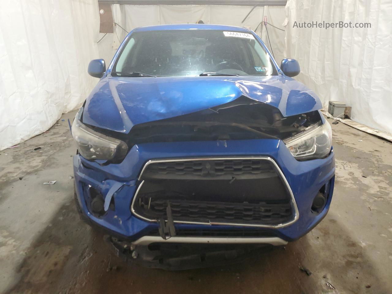 2015 Mitsubishi Outlander Sport Es Blue vin: 4A4AR3AWXFE034224