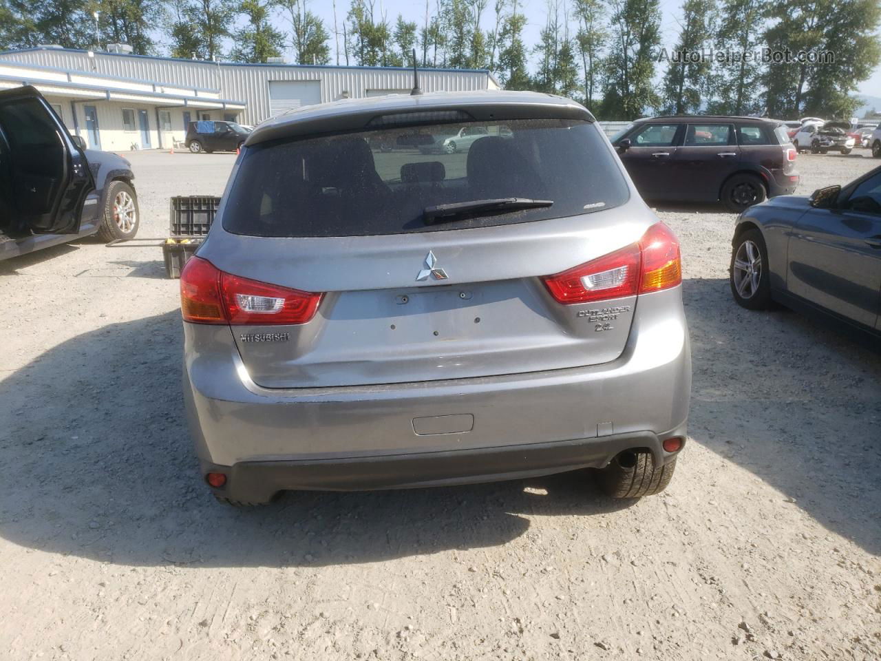 2015 Mitsubishi Outlander Sport Es Gray vin: 4A4AR3AWXFE038628