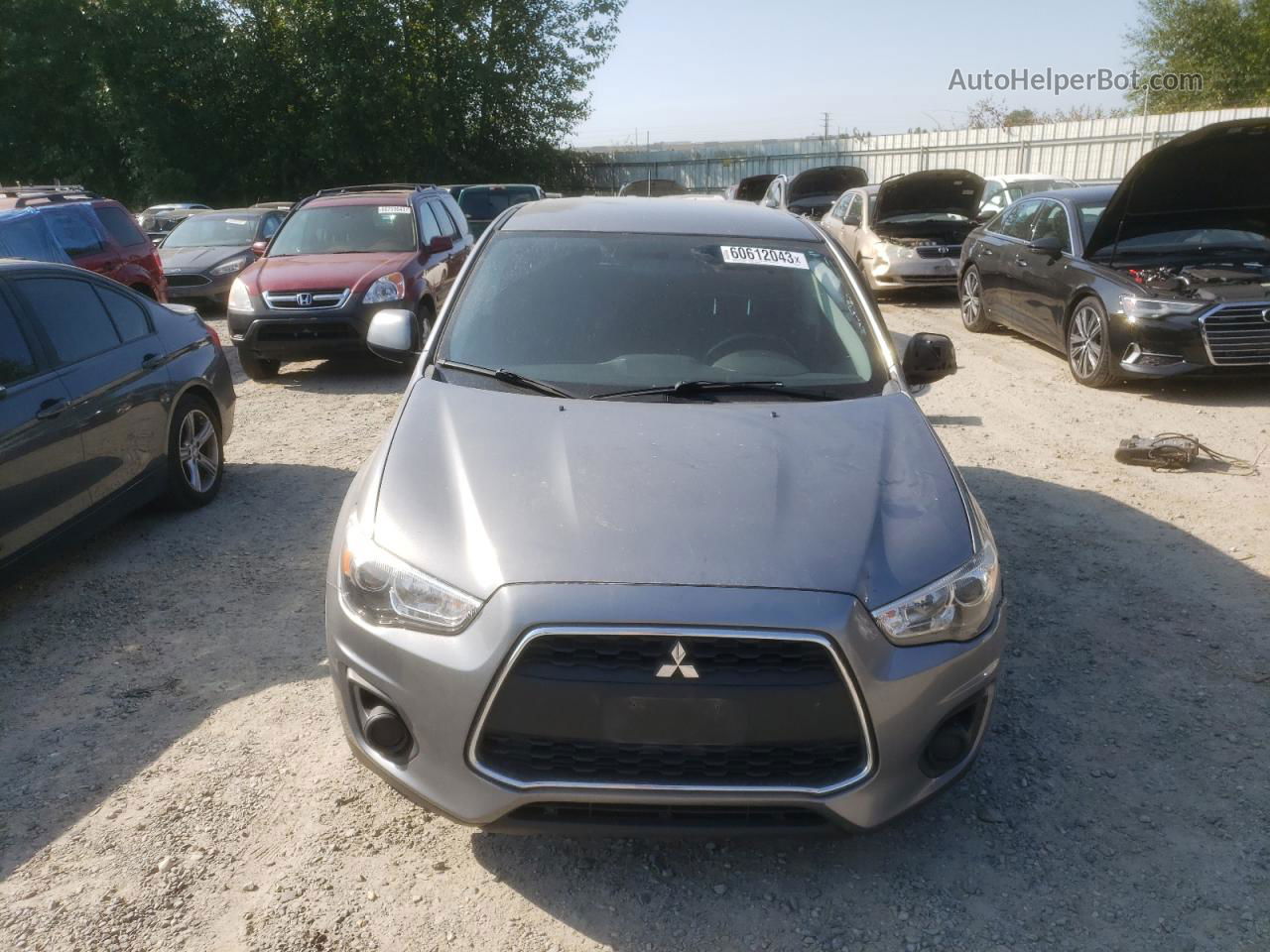 2015 Mitsubishi Outlander Sport Es Gray vin: 4A4AR3AWXFE038628