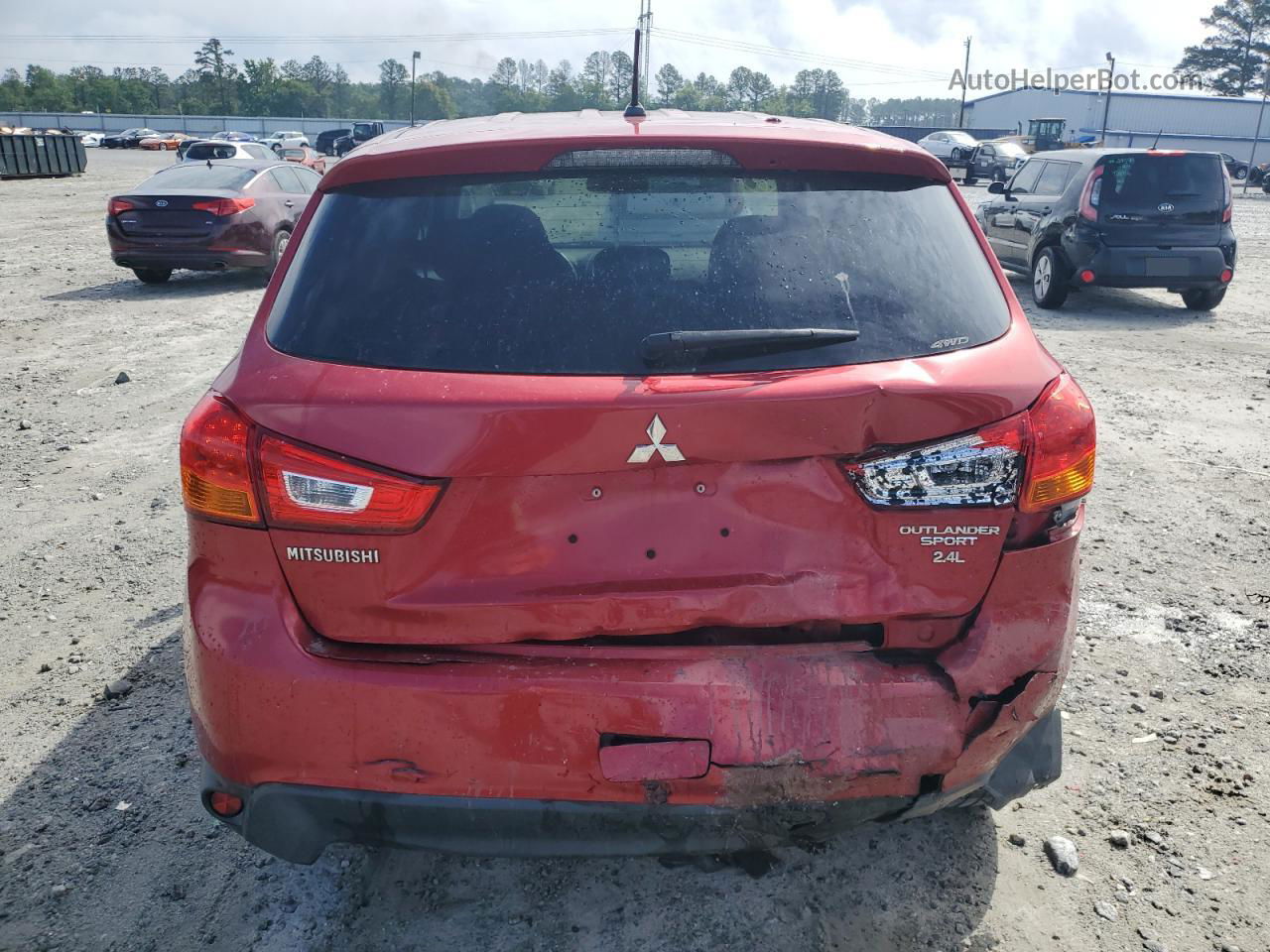2015 Mitsubishi Outlander Sport Es Red vin: 4A4AR3AWXFE044770