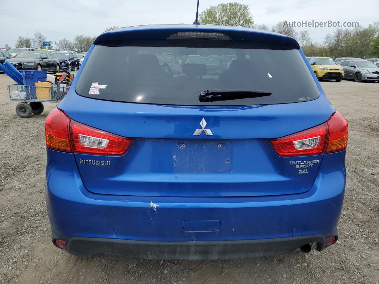 2015 Mitsubishi Outlander Sport Es Blue vin: 4A4AR3AWXFE052495