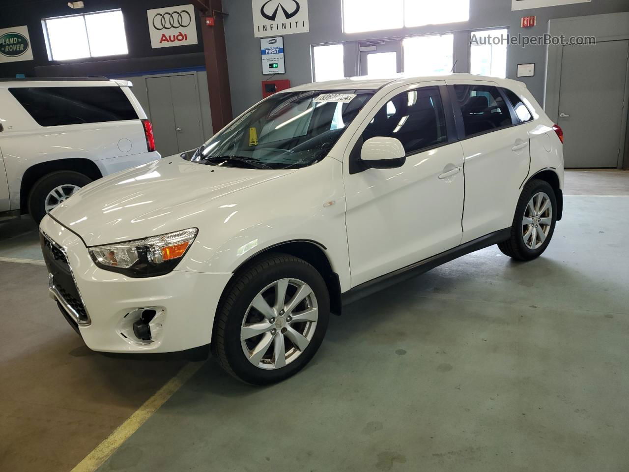 2015 Mitsubishi Outlander Sport Es White vin: 4A4AR3AWXFE059186