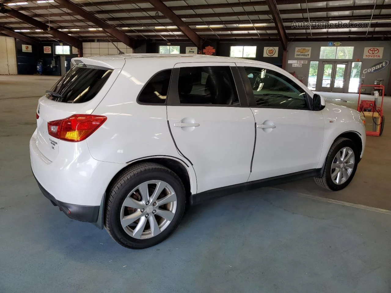 2015 Mitsubishi Outlander Sport Es White vin: 4A4AR3AWXFE059186