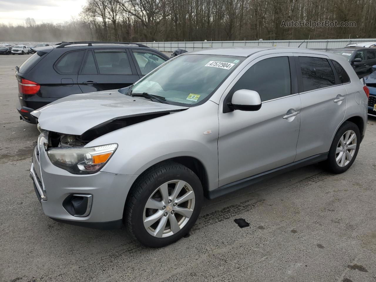 2013 Mitsubishi Outlander Sport Se Серебряный vin: 4A4AR4AU0DE011892