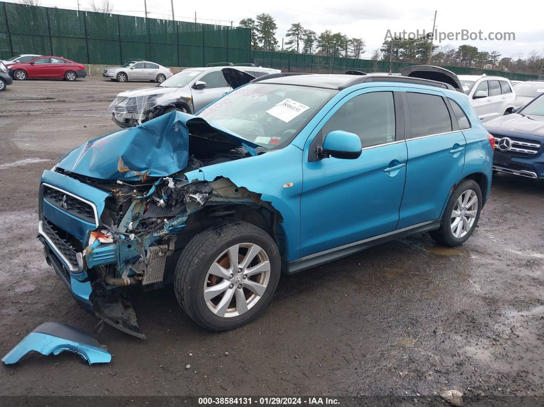 2013 Mitsubishi Outlander Sport Se Teal vin: 4A4AR4AU0DE015294