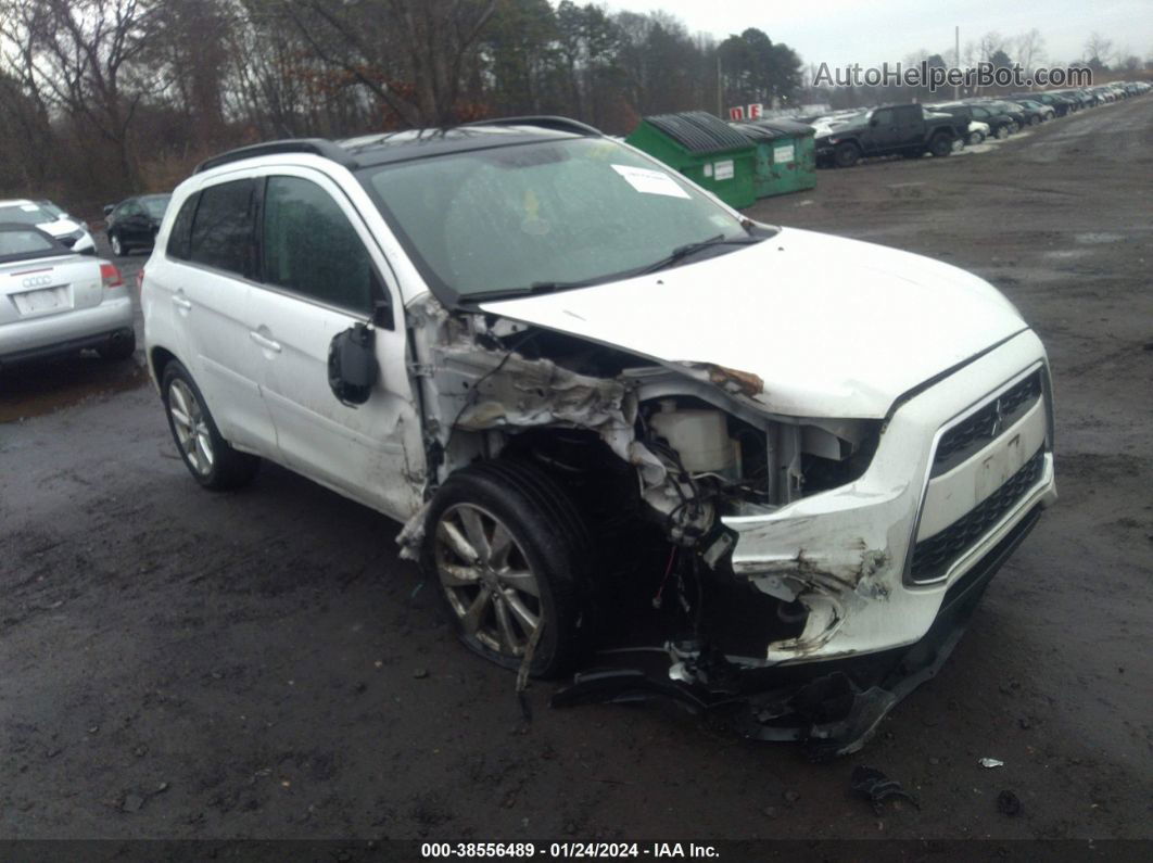 2015 Mitsubishi Outlander Sport Se White vin: 4A4AR4AU0FE011409