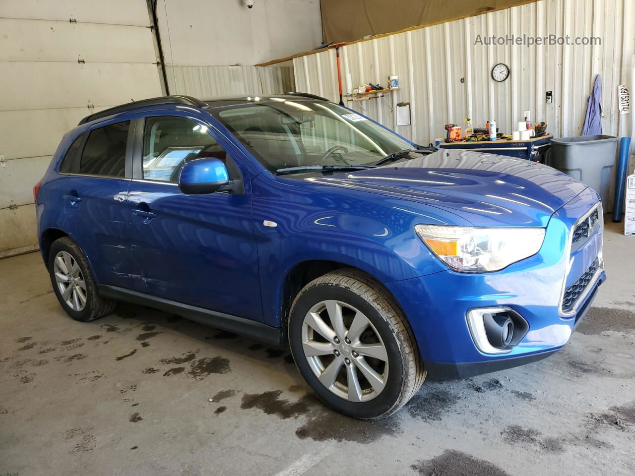 2015 Mitsubishi Outlander Sport Se Blue vin: 4A4AR4AU0FE017355