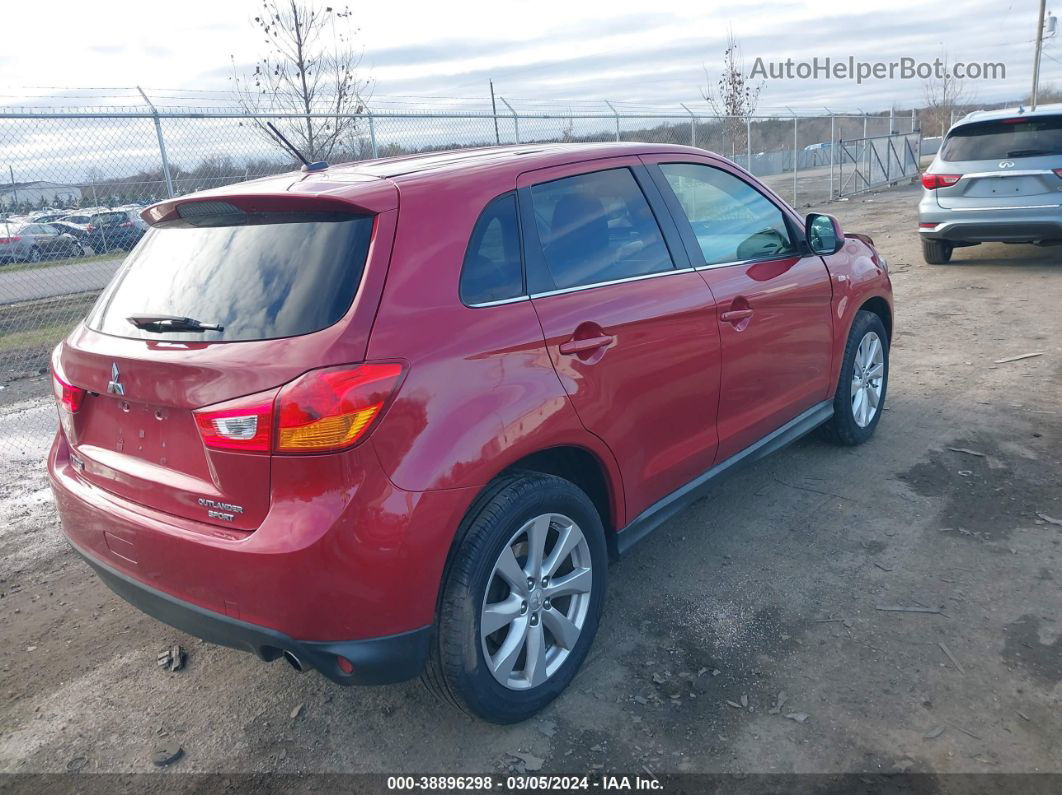 2015 Mitsubishi Outlander Sport Se Red vin: 4A4AR4AU0FE037993