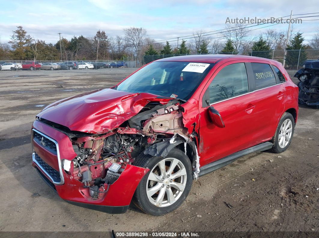 2015 Mitsubishi Outlander Sport Se Красный vin: 4A4AR4AU0FE037993