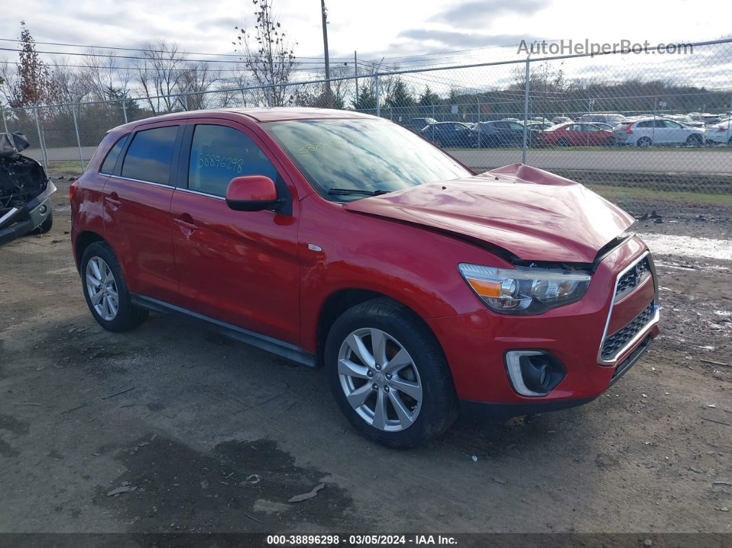 2015 Mitsubishi Outlander Sport Se Красный vin: 4A4AR4AU0FE037993