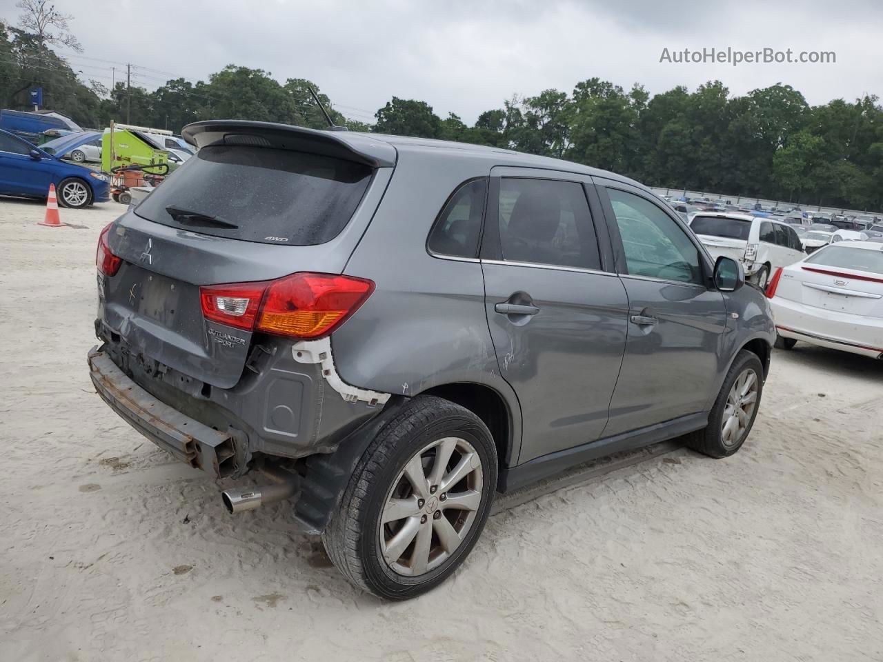 2015 Mitsubishi Outlander Sport Se Gray vin: 4A4AR4AU0FE051652