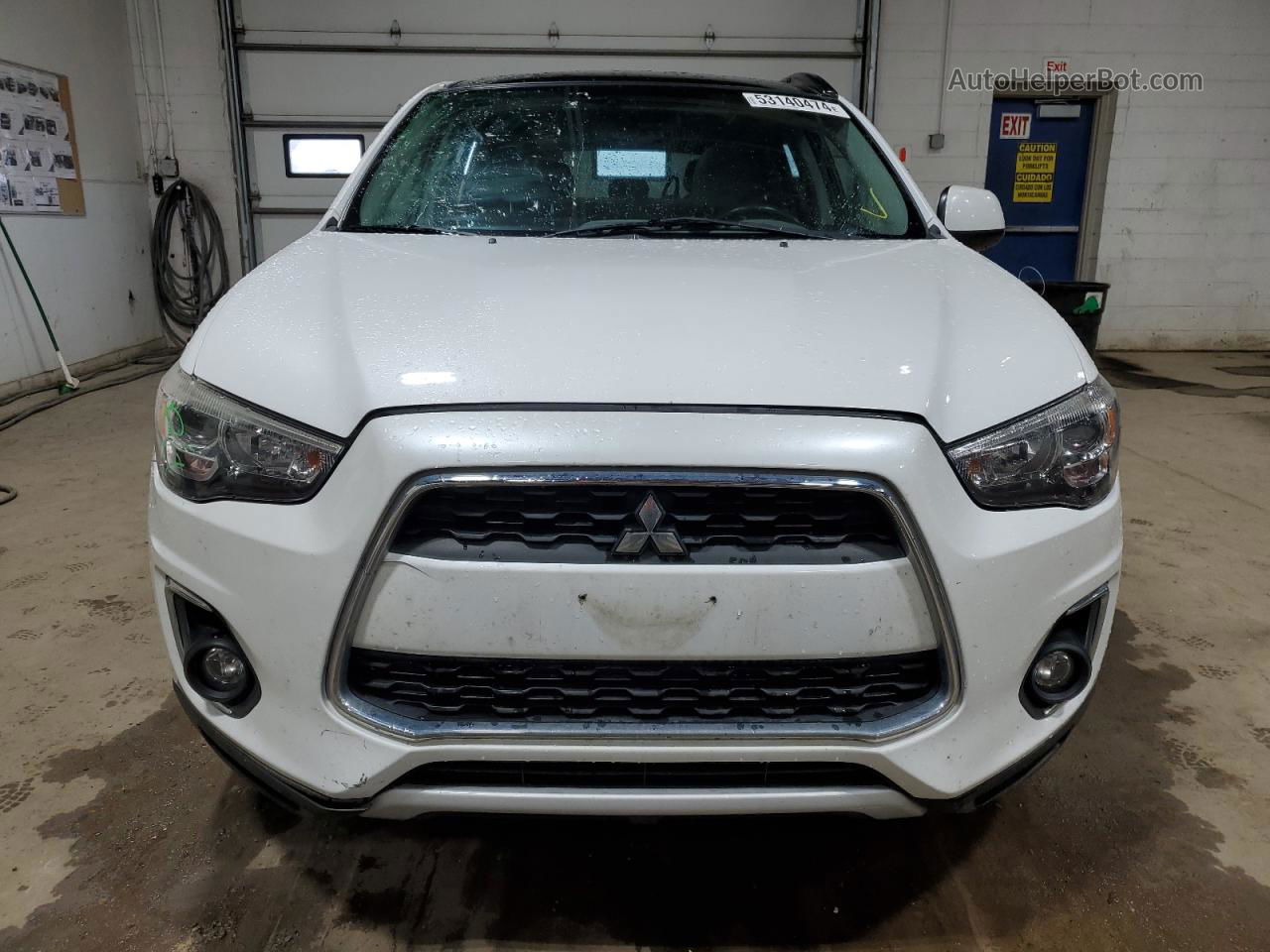 2014 Mitsubishi Outlander Sport Se White vin: 4A4AR4AU1EE027441