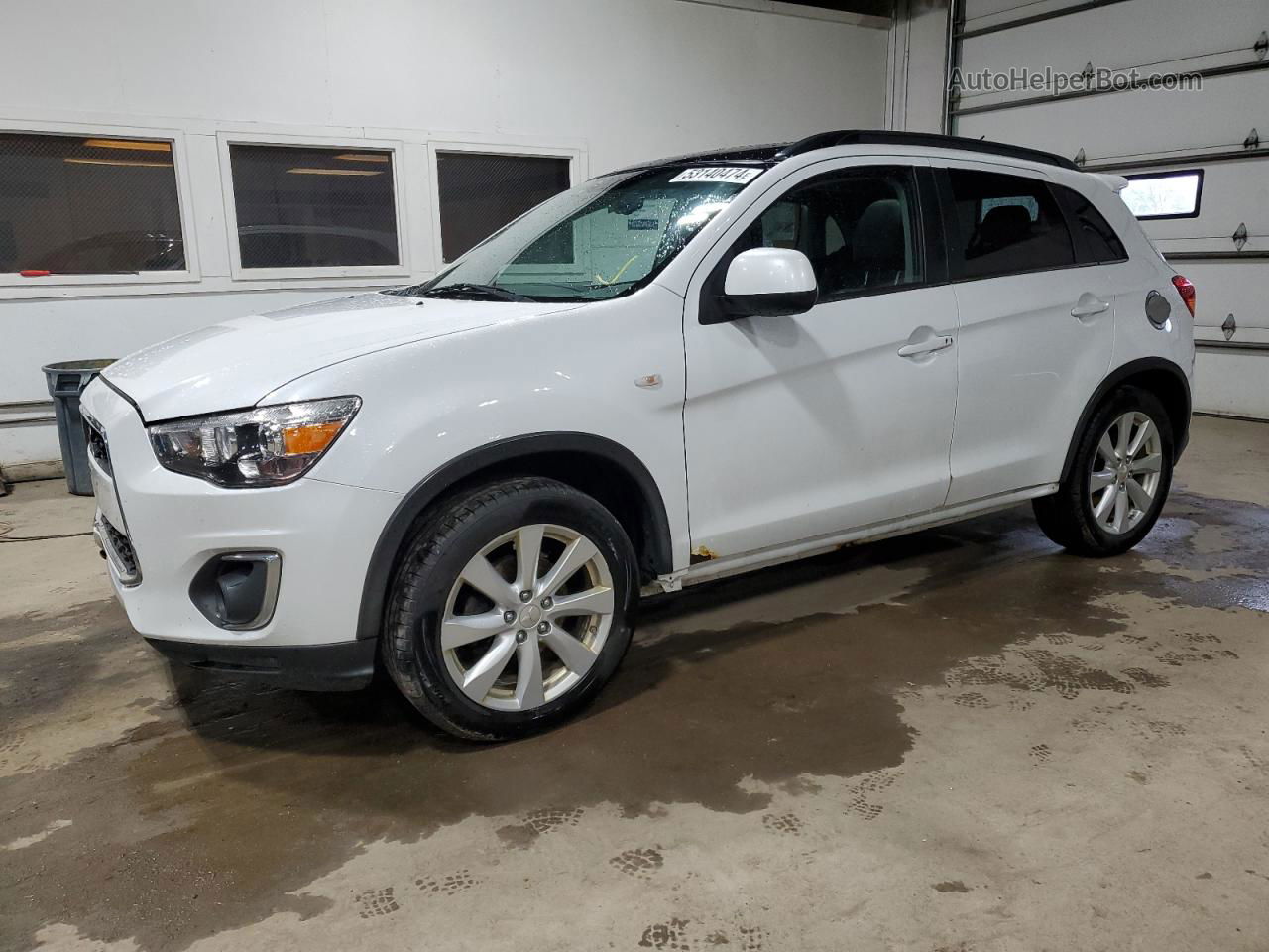 2014 Mitsubishi Outlander Sport Se White vin: 4A4AR4AU1EE027441