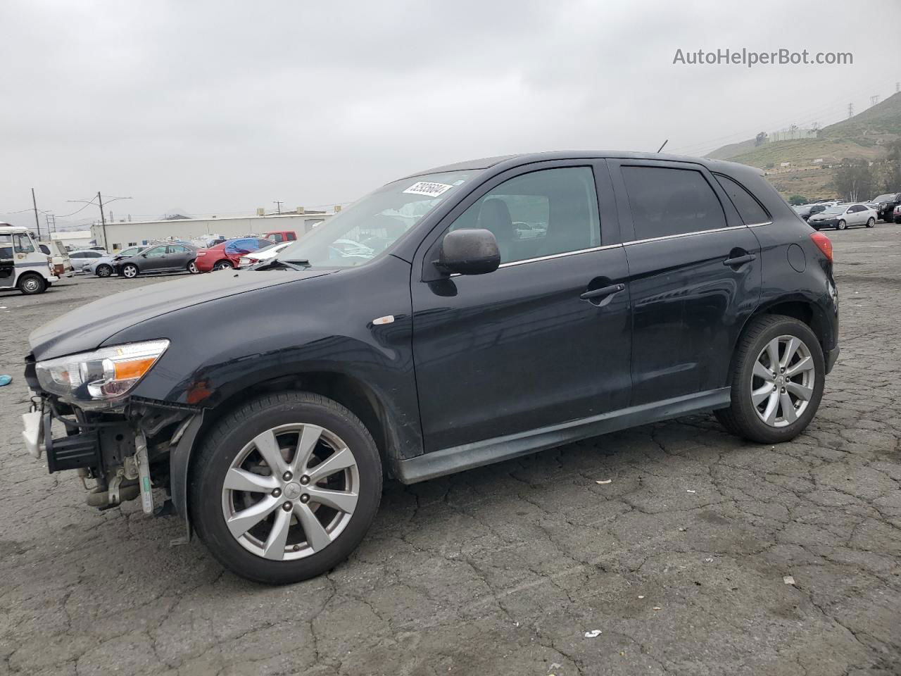 2015 Mitsubishi Outlander Sport Se Черный vin: 4A4AR4AU1FE009894