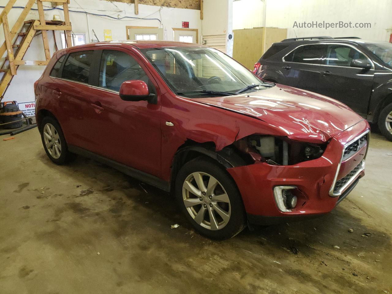 2015 Mitsubishi Outlander Sport Se Красный vin: 4A4AR4AU1FE024590