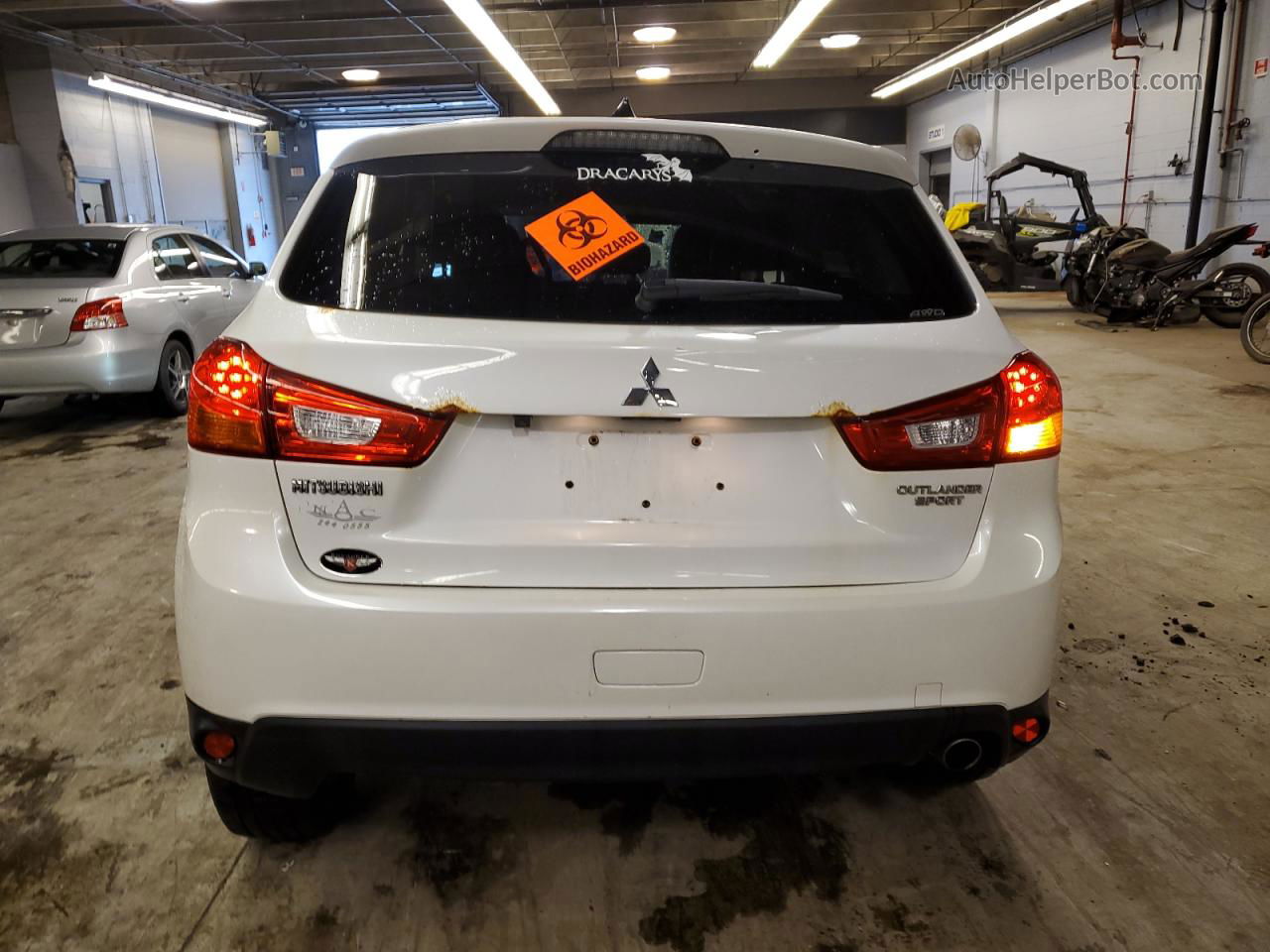 2015 Mitsubishi Outlander Sport Se White vin: 4A4AR4AU1FE038621