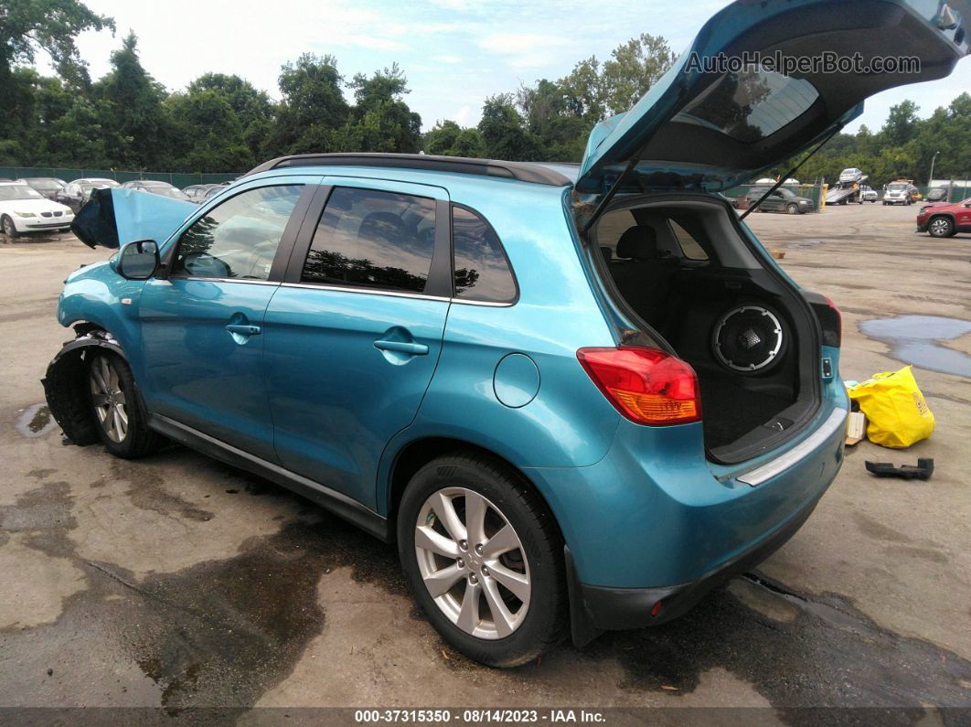 2013 Mitsubishi Outlander Sport Se Blue vin: 4A4AR4AU2DE012039