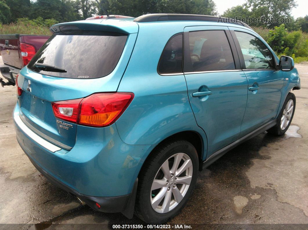 2013 Mitsubishi Outlander Sport Se Blue vin: 4A4AR4AU2DE012039