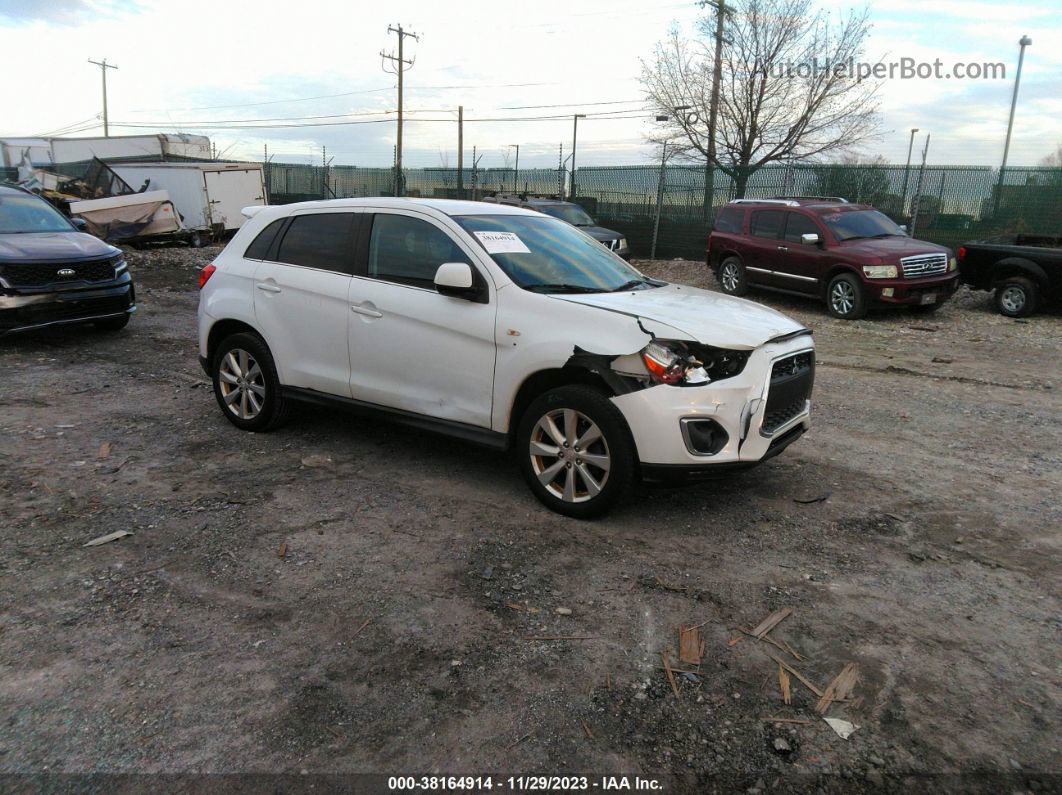 2013 Mitsubishi Outlander Sport Se White vin: 4A4AR4AU2DE015183