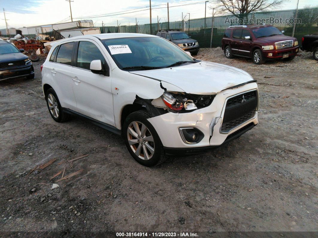 2013 Mitsubishi Outlander Sport Se White vin: 4A4AR4AU2DE015183