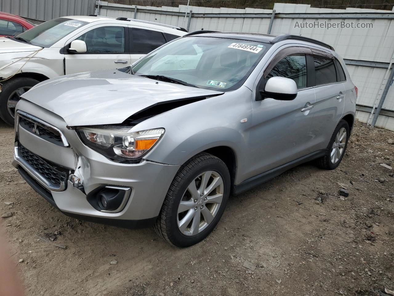 2013 Mitsubishi Outlander Sport Se Silver vin: 4A4AR4AU2DE018892