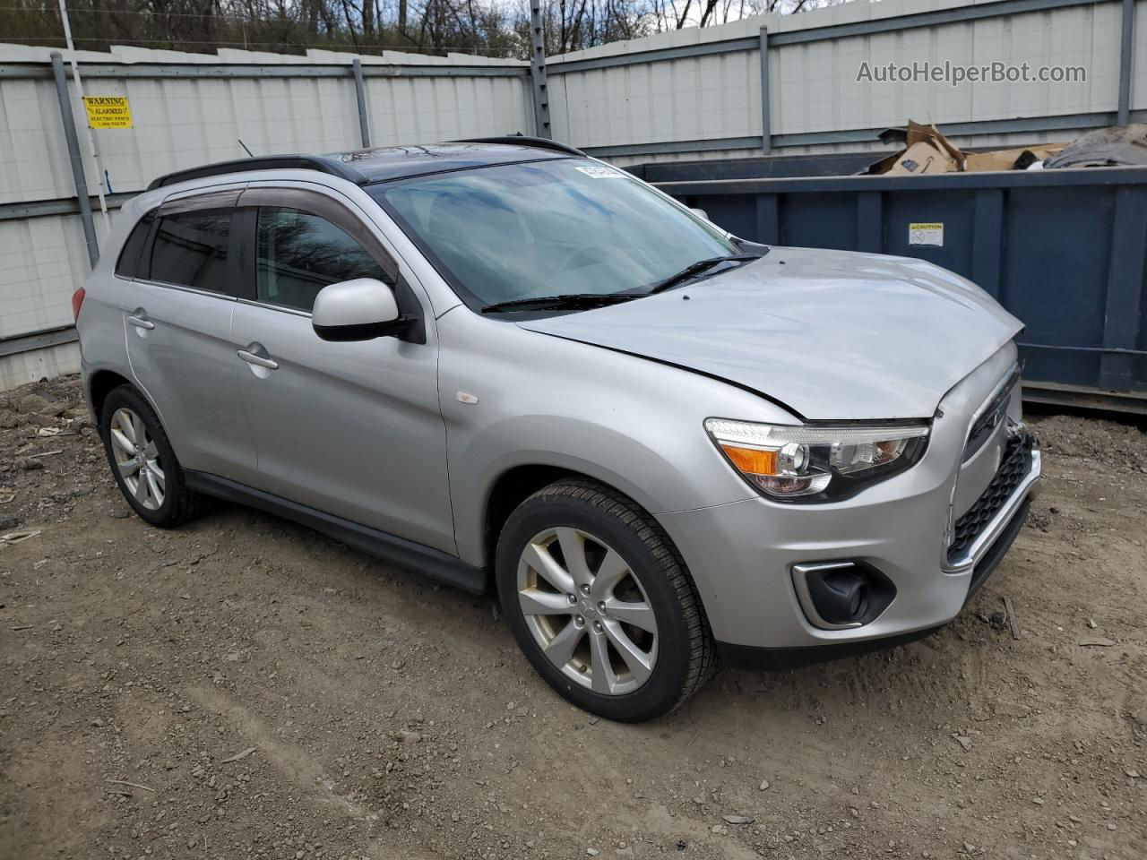 2013 Mitsubishi Outlander Sport Se Серебряный vin: 4A4AR4AU2DE018892