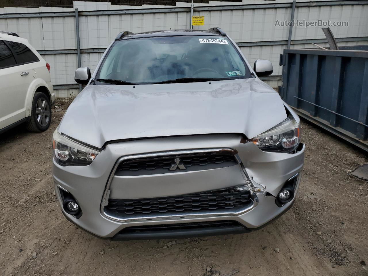 2013 Mitsubishi Outlander Sport Se Silver vin: 4A4AR4AU2DE018892