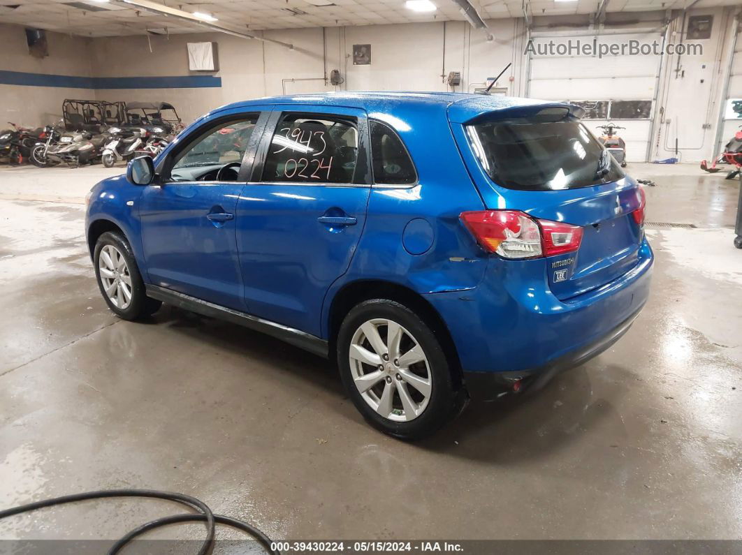 2015 Mitsubishi Outlander Sport Se Blue vin: 4A4AR4AU2FE019012